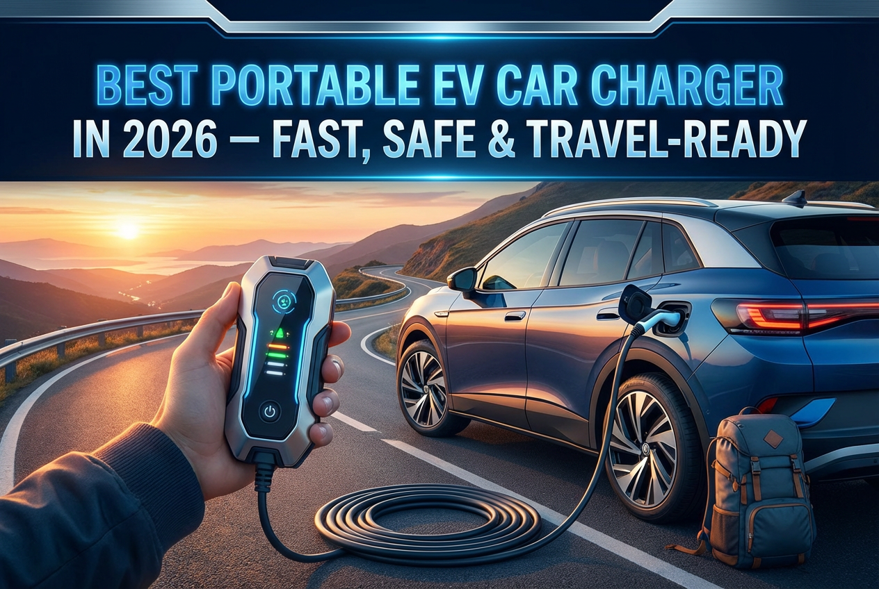 Best Portable EV Car Charger in 2026 – Fast, Safe & Travel-Ready