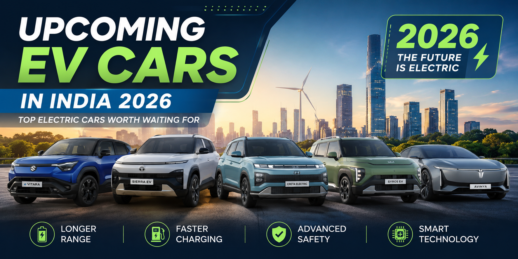 Upcoming EV Cars in India 2026 With Features, Price & Range